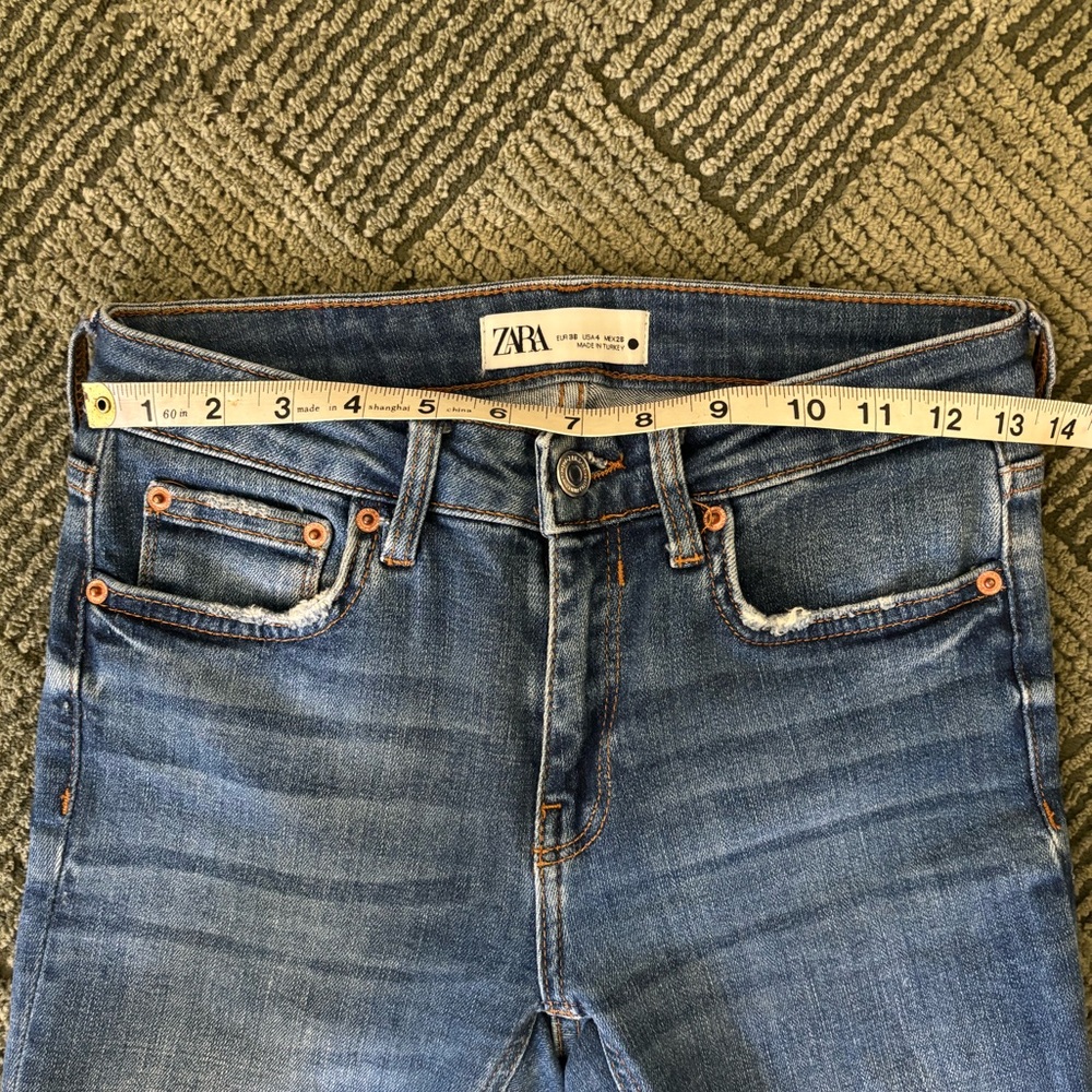 Zara Women's Skinny Blue Jeans - Picture 7 of 11
